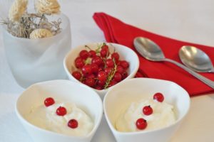 yogurt and dessert cream